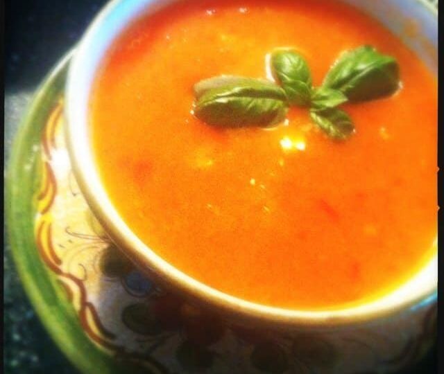 Paprika-pomodori-soep