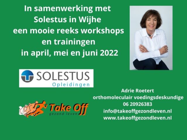 Trainingen en lezingen Solestus, maart 2022